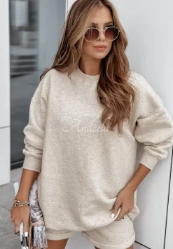 Bluza Damska Oversize Konopia Catharina Bezowa