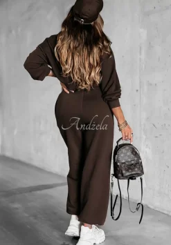 Bluza Dresowa Jump Into Fall Czekoladowa