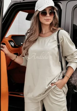 Bluza Oversize Power Flex Bezowa