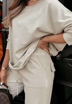 Bluza Oversize Power Flex Bezowa