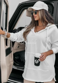 Bluza Z Kapturem Chill Outfit Ecru