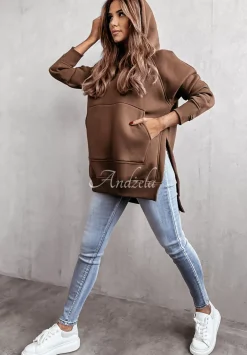 Bluza Z Kapturem Olvido Czekoladowa