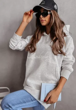 Bluza Z Kapturem Olvido Jasnoszara