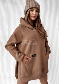 Bluza Z Kieszenia I Kapturem Siempre Camelowa