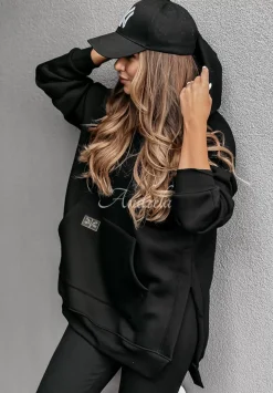 Bluza Z Kieszenia I Kapturem Siempre Czarna