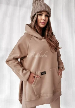 Bluza Z Kieszenia I Kapturem Siempre Jasnobezowa