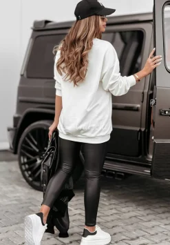 Bluza Z Nadrukiem Sequin Zebra Ecru