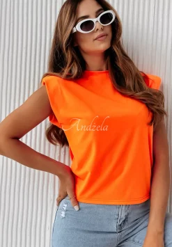 Bluzka Alana Neonowy Pomaranczowy