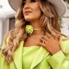 Choker, Bransoletka, Opaska 3In1 Think About Me Limonkowy