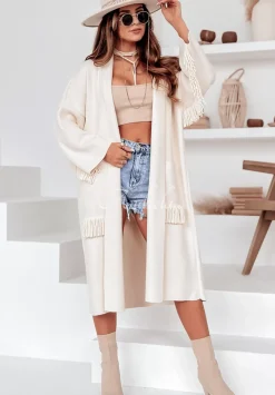 Dlugi Kardigan Oversize Z Fredzlami Cocomore Dress Code Ecru