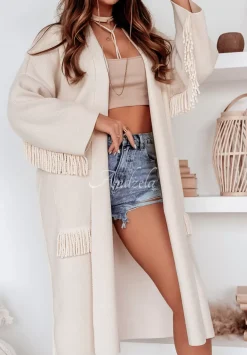 Dlugi Kardigan Oversize Z Fredzlami Cocomore Dress Code Ecru
