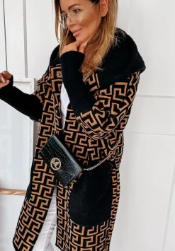 Dlugi Plaszcz Alpaka Cocomore Viviano Ciemny Camel