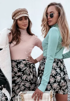Dopasowany Sweter Z Golfem Solange Jasnoniebieski