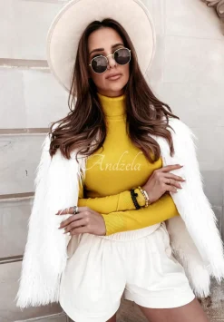 Dopasowany Sweter Z Golfem Solange Zolty