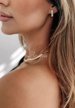 Kolczyki Z Krysztalkami Elegant Essence Zlote