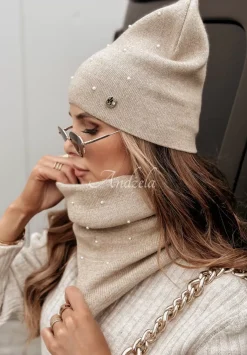 Komin Z Perelkami It'S Colder Bezowy
