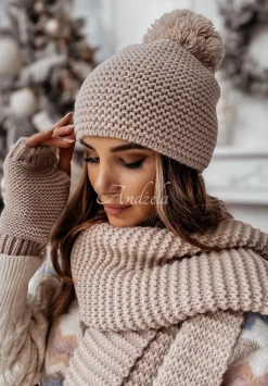 Komplet Czapka, Szalik, Rekawiczki 3In1 Icy Star Nude