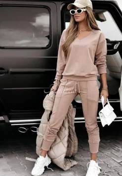Komplet Dresowy Basic Fit Mokka