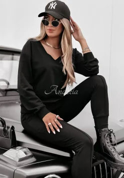 Komplet Dresowy Basic Fit Czarny