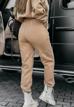 Komplet Dresowy California Girl Camelowy