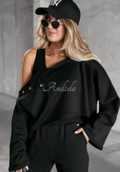 Komplet 3In1 Bluza, Spodnie I Top No Limits Czarny