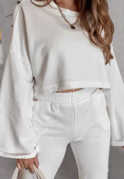 Komplet 3In1 Bluza, Spodnie I Top No Limits Ecru