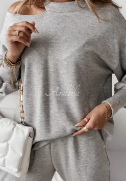 Komplet Sweterkowy Comfy Chill Szary