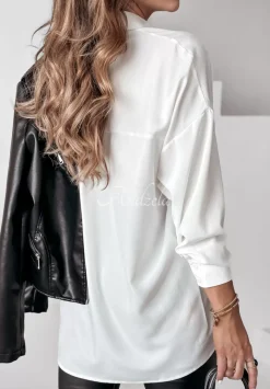 Koszula Z Kolnierzem I Kieszenia Beauty Basics Ecru