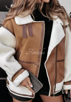Krotka Kurtka Kozuch Steal The Trend Camelowy