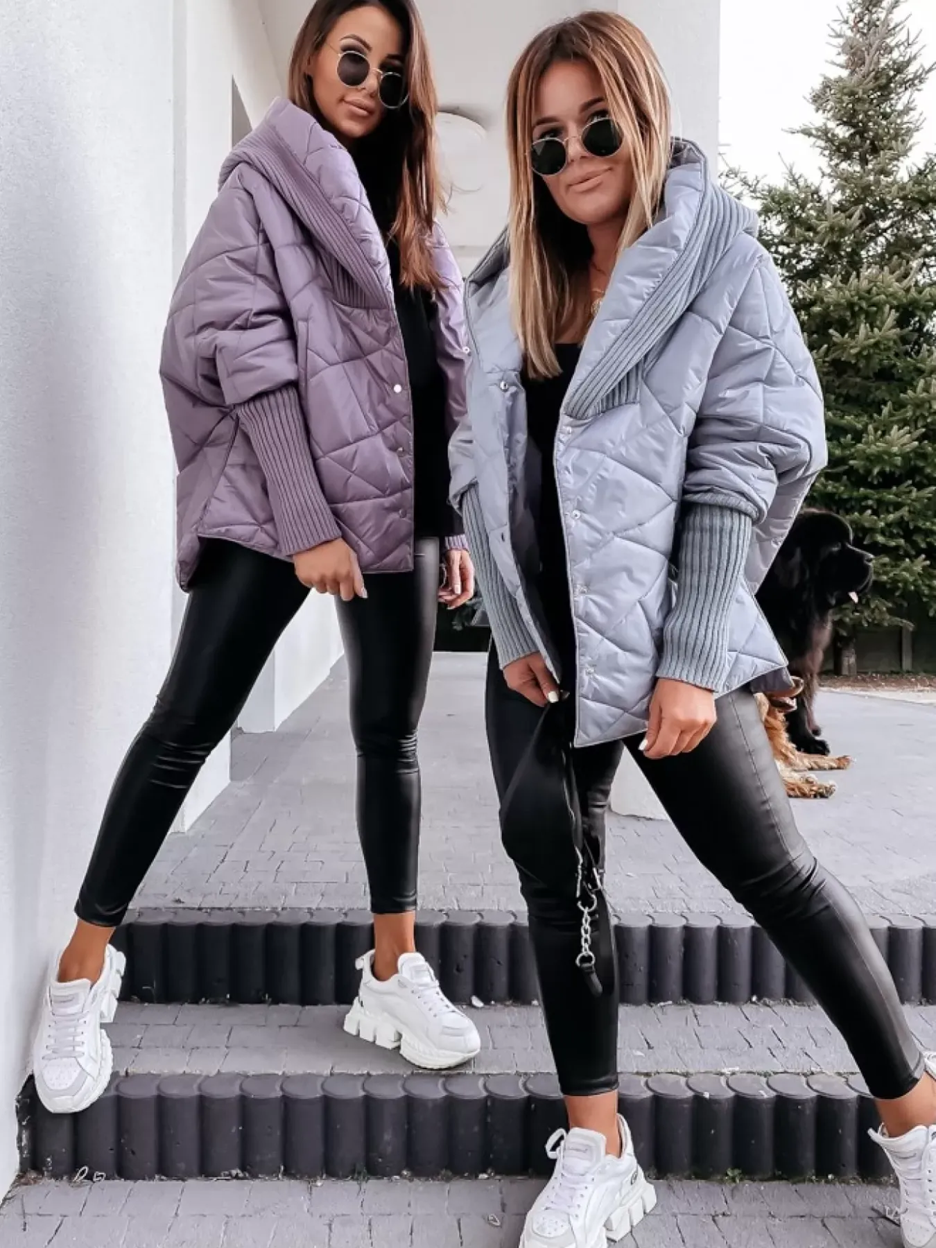 Kurtka Oversize Z Kapturem Sancha Szara