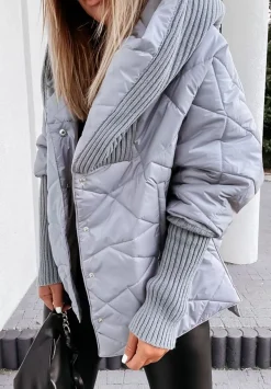 Kurtka Oversize Z Kapturem Sancha Szara