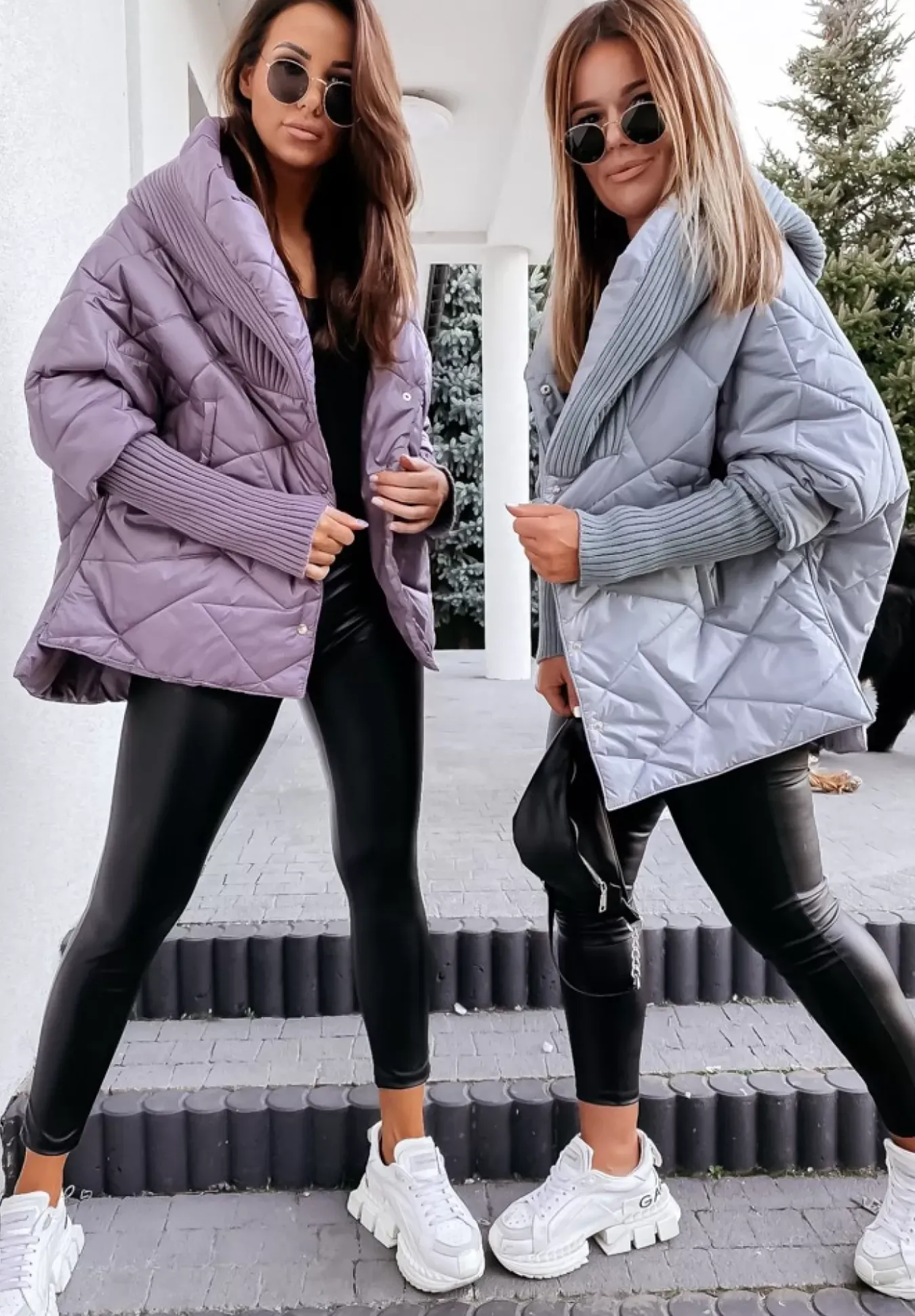 Kurtka Oversize Z Kapturem Sancha Szara