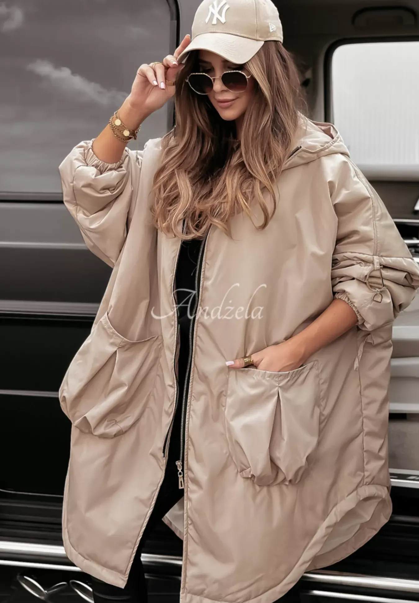 Kurtka Parka Rain On Me Bezowa