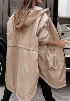 Kurtka Parka Rain On Me Bezowa