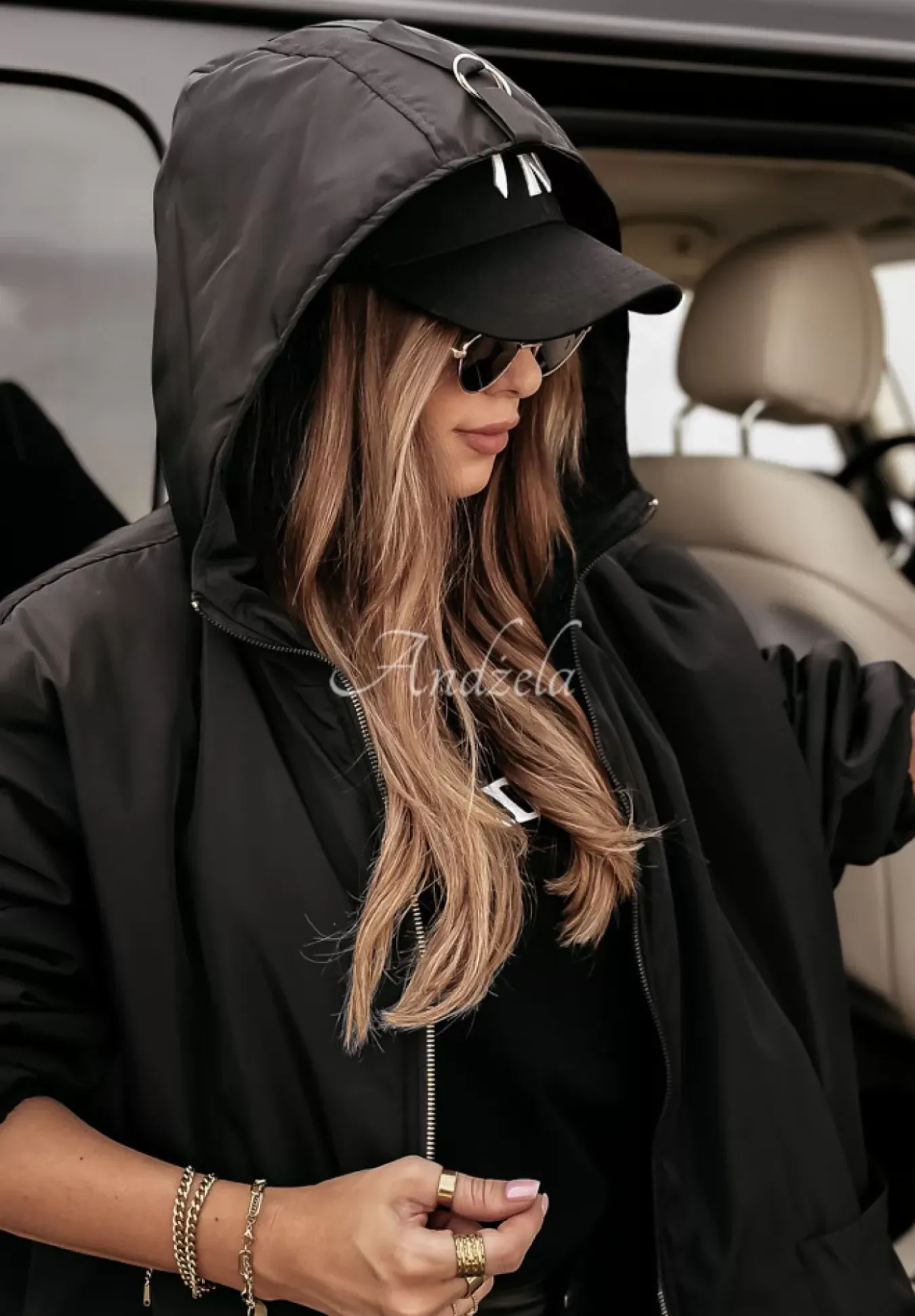 Kurtka Parka Rain On Me Czarna