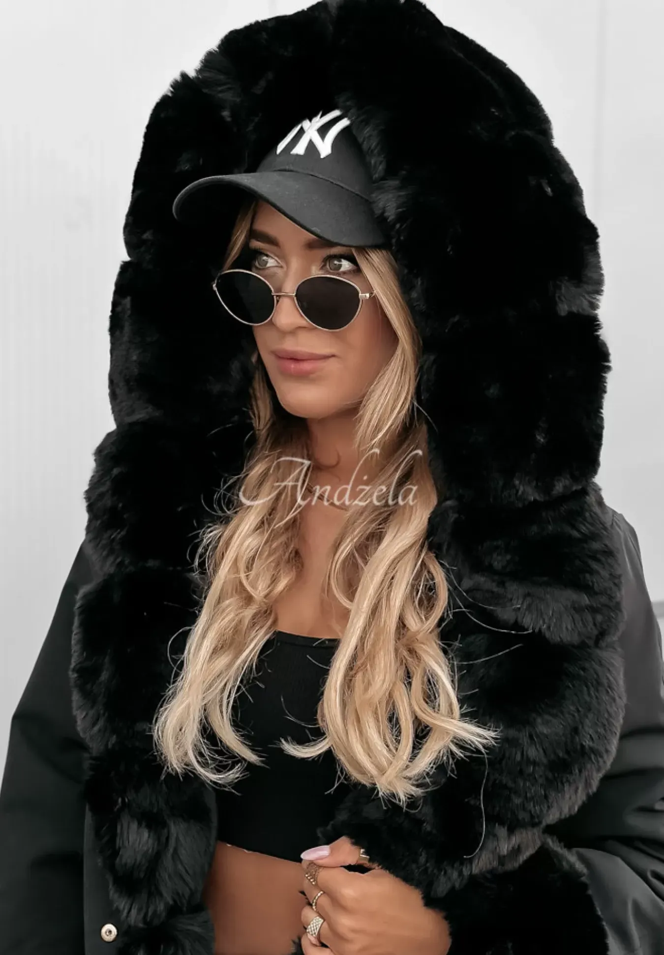 Kurtka Parka Z Futerkiem Stay Warm Czarna