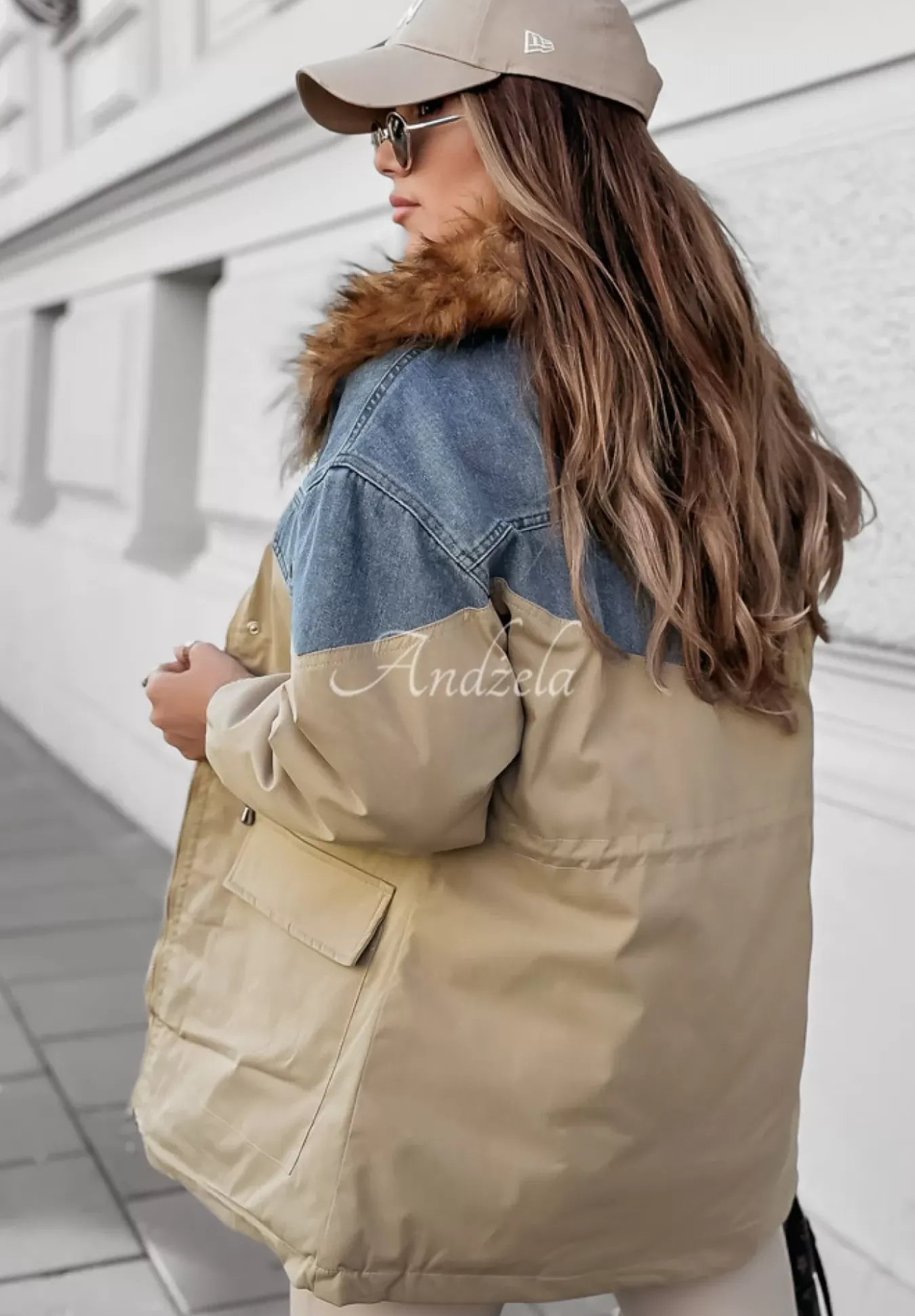 Kurtka Parka Z Futerkiem Celebrating Fall Camelowa