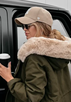 Kurtka Parka Z Futerkiem Carlow Khaki
