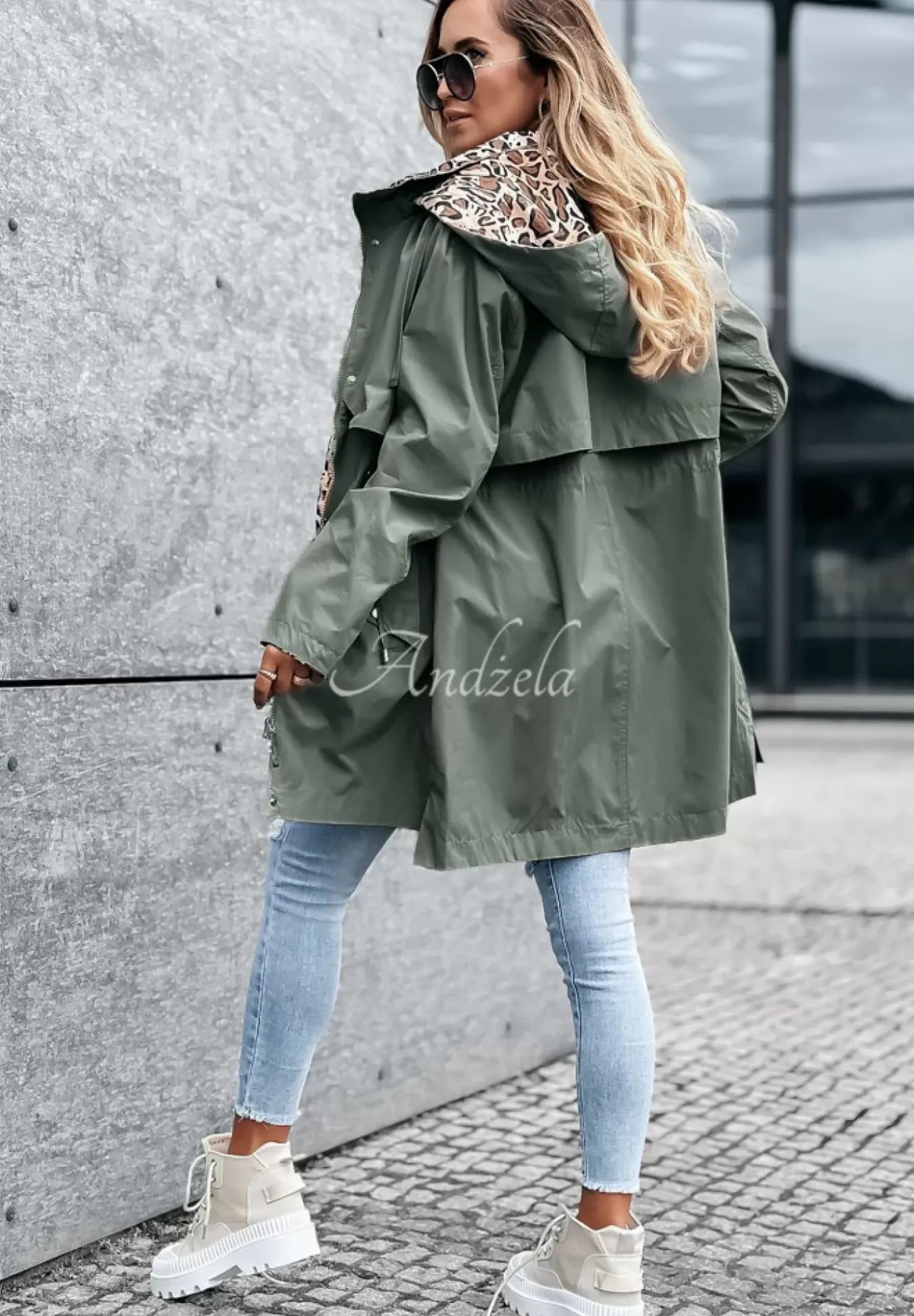Kurtka Parka Z Kapturem Lil Panther Khaki