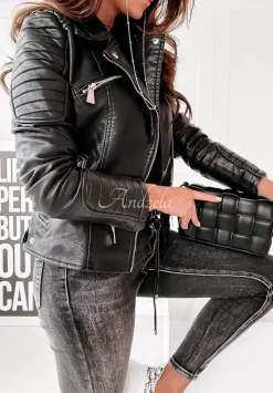 Kurtka Ramoneska Biker Czarna