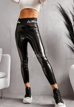 Lateksowe Legginsy La Blanche Czarne