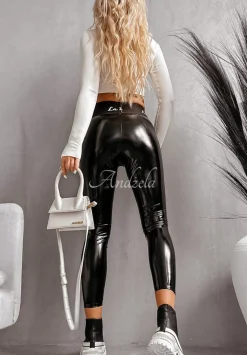 Lateksowe Legginsy La Blanche Czarne