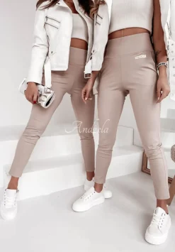 Legginsy Z Wysokim Stanem Brinna Nude