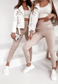 Legginsy Z Wysokim Stanem Brinna Nude