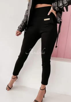 Legginsy Z Wysokim Stanem Brinna Czarne