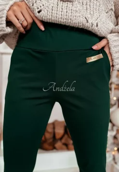 Legginsy Z Wysokim Stanem Brinna Butelkowa Zielen
