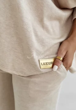 Lekki Sweter Oversize Luxury Comfort Bezowy