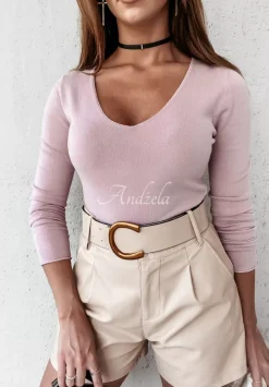 Lekki Sweter Selavi Pudrowy Roz