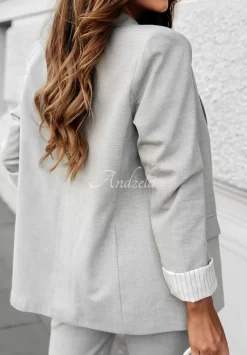 Marynarka Elite Elegance Jasnoszara