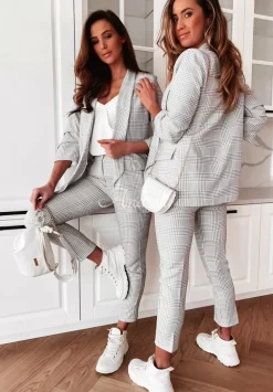 Marynarka W Krate Arianna Szara